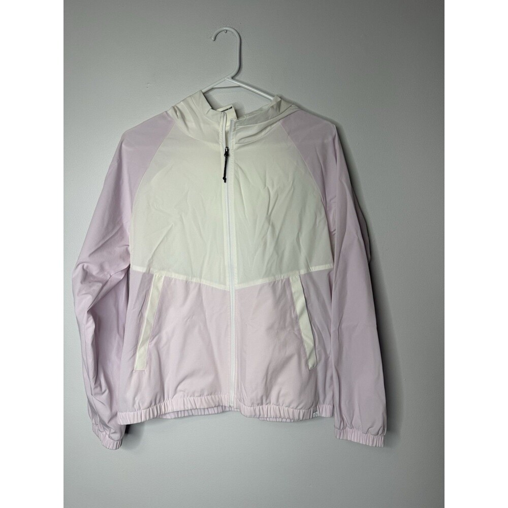 LIV Lightweight Zip White  Sporty Hiking Outdoors Hoodie Pullover Purple Wind